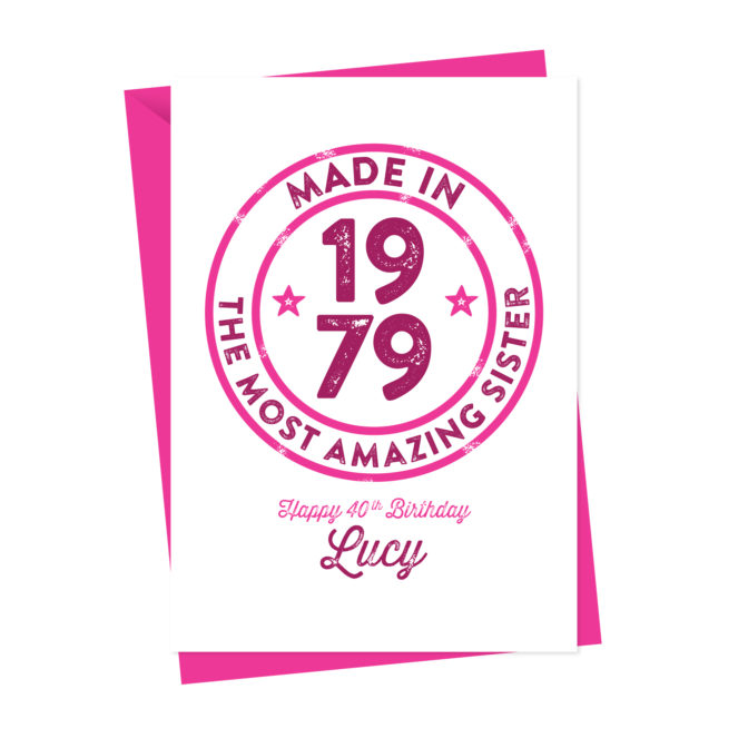 Age Badge Personalised Birthday Card Any Age