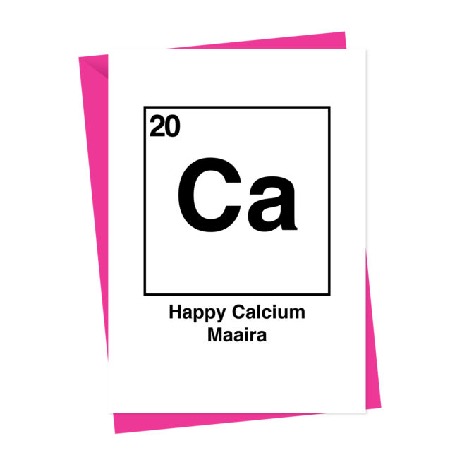 Personalised Atomic Element Birthday Card