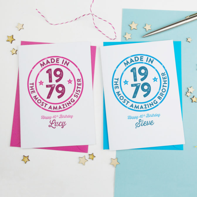 Age Badge Personalised Birthday Card Any Age