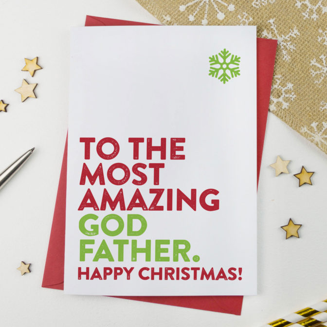 Most Amazing Godfather Christmas Card