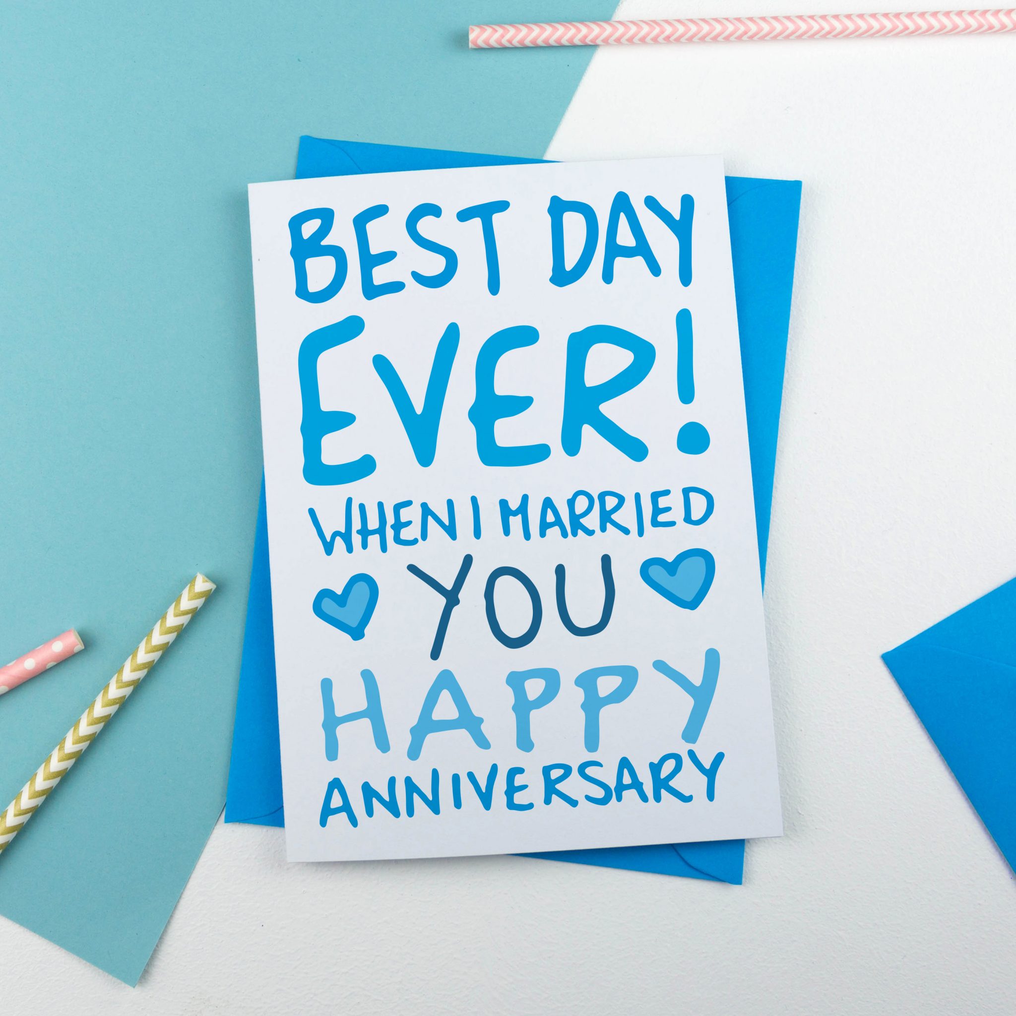 Best Day Ever Anniversary Card - Anniversary Card - A is for Alphabet