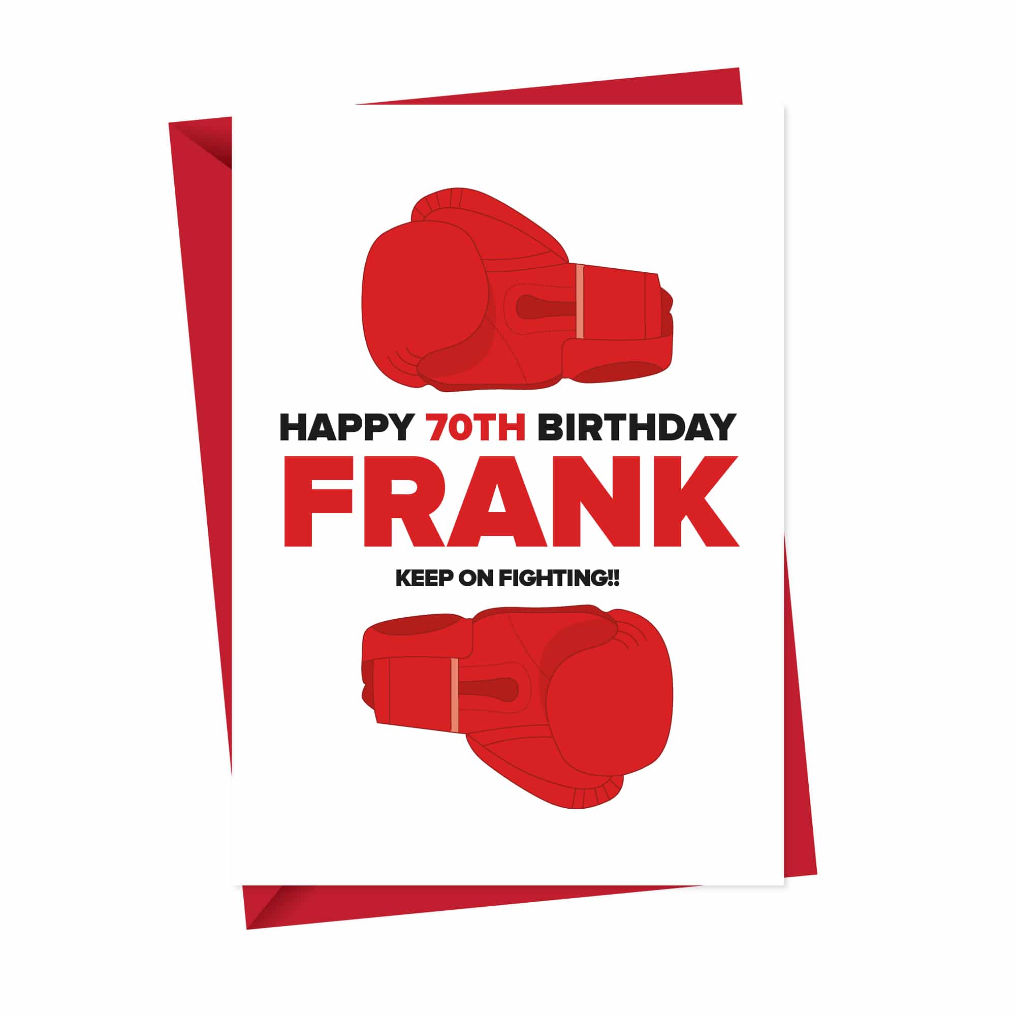 Personalised Knock Out Boxing Birthday Card