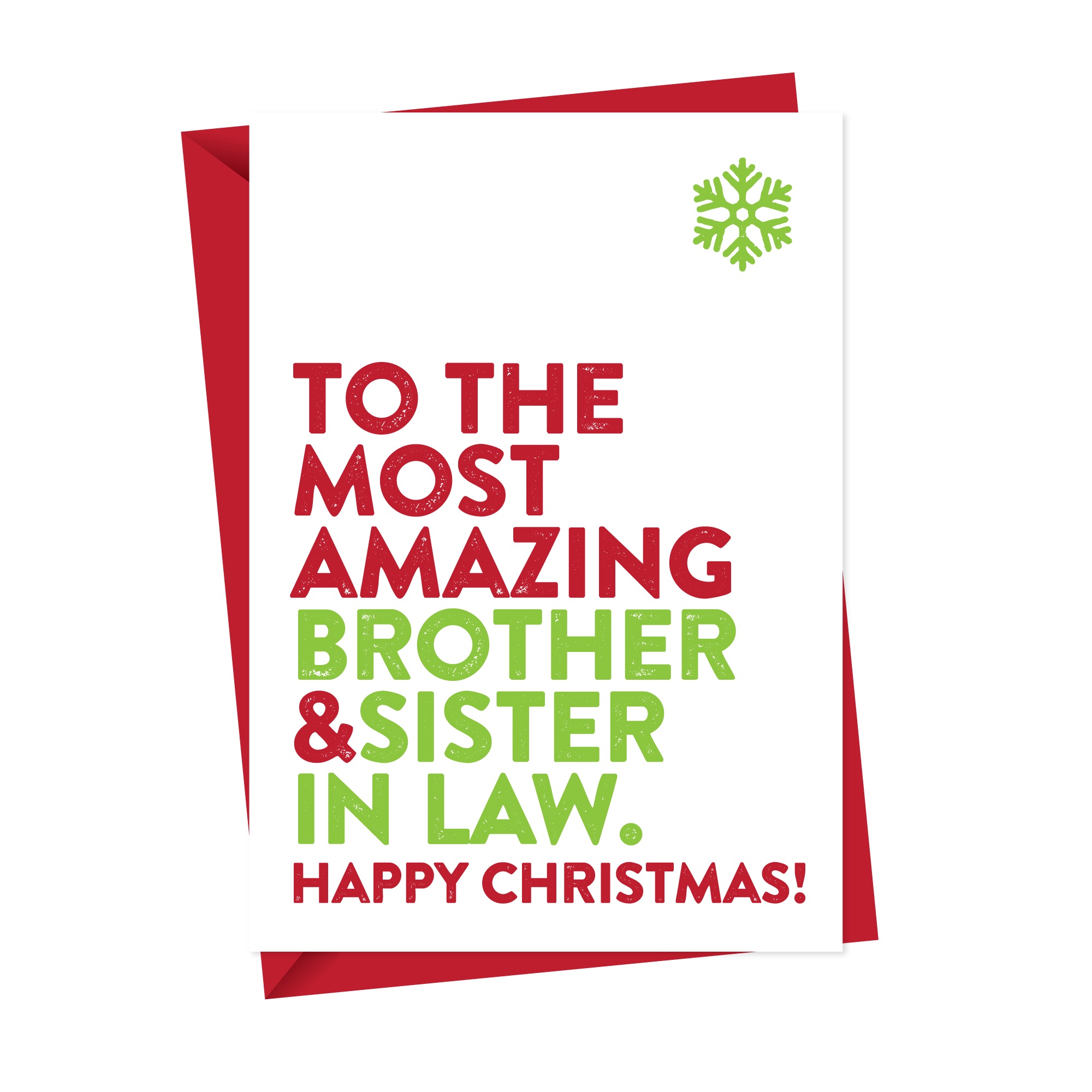 Most Amazing Brother&Sister in Law Christmas Card