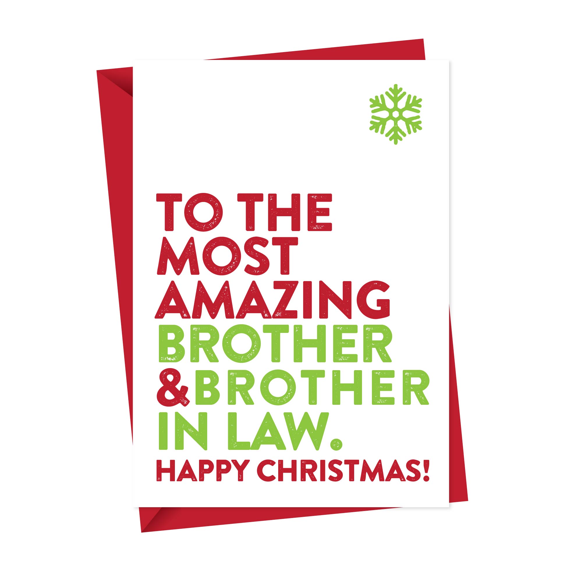 Most Amazing Brother&Brother in Law Christmas Card