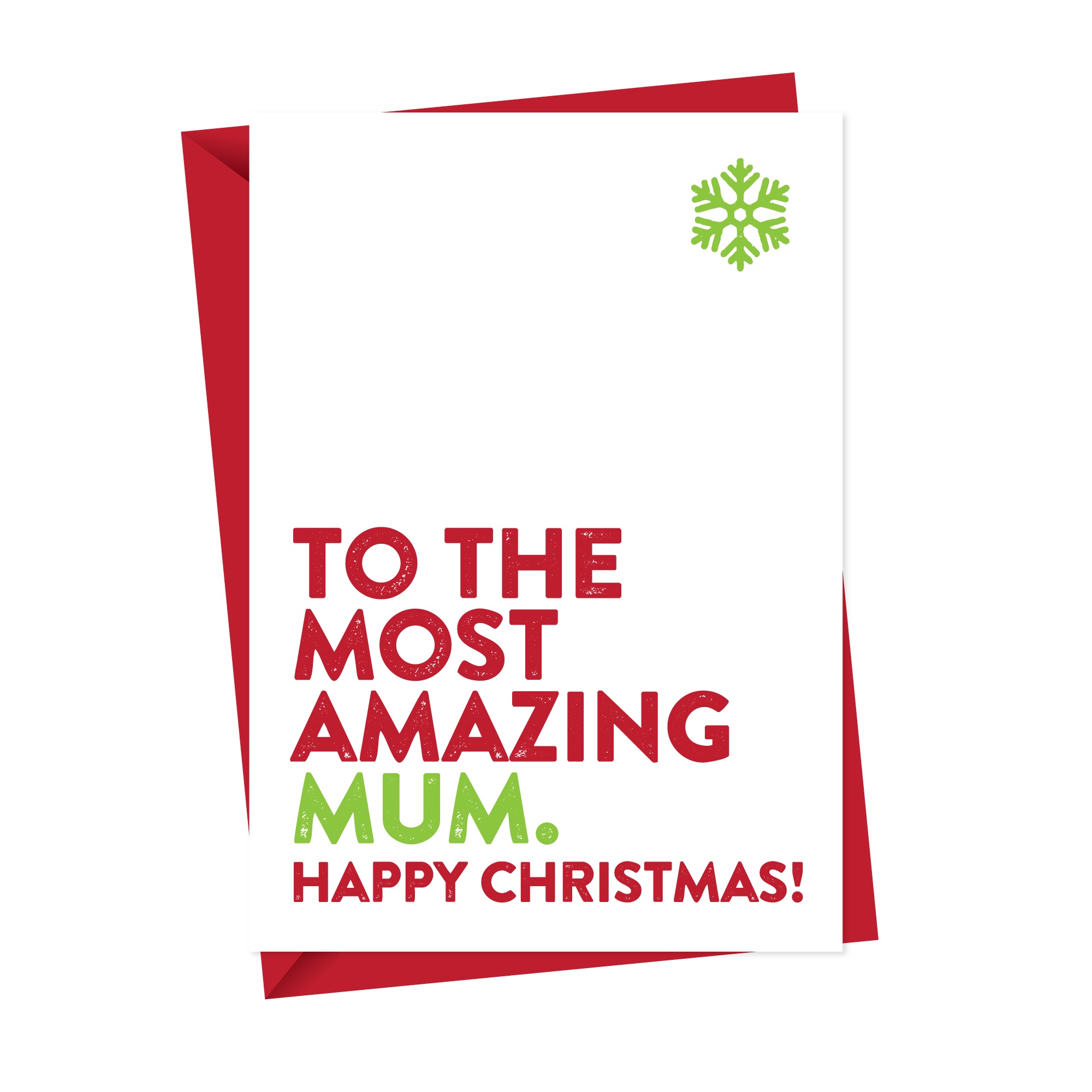 Most Amazing Mum, Mummy or Mother Christmas Card