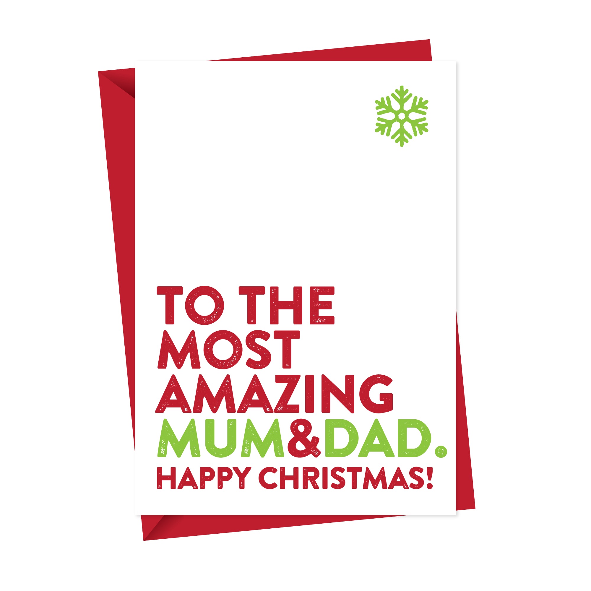 Most Amazing Mum & Dad Christmas Card