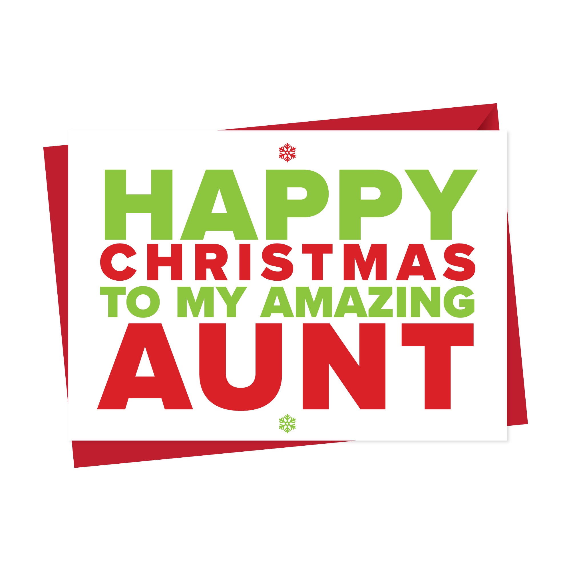 Christmas Card for An Amazing Aunt/Auntie/Aunty
