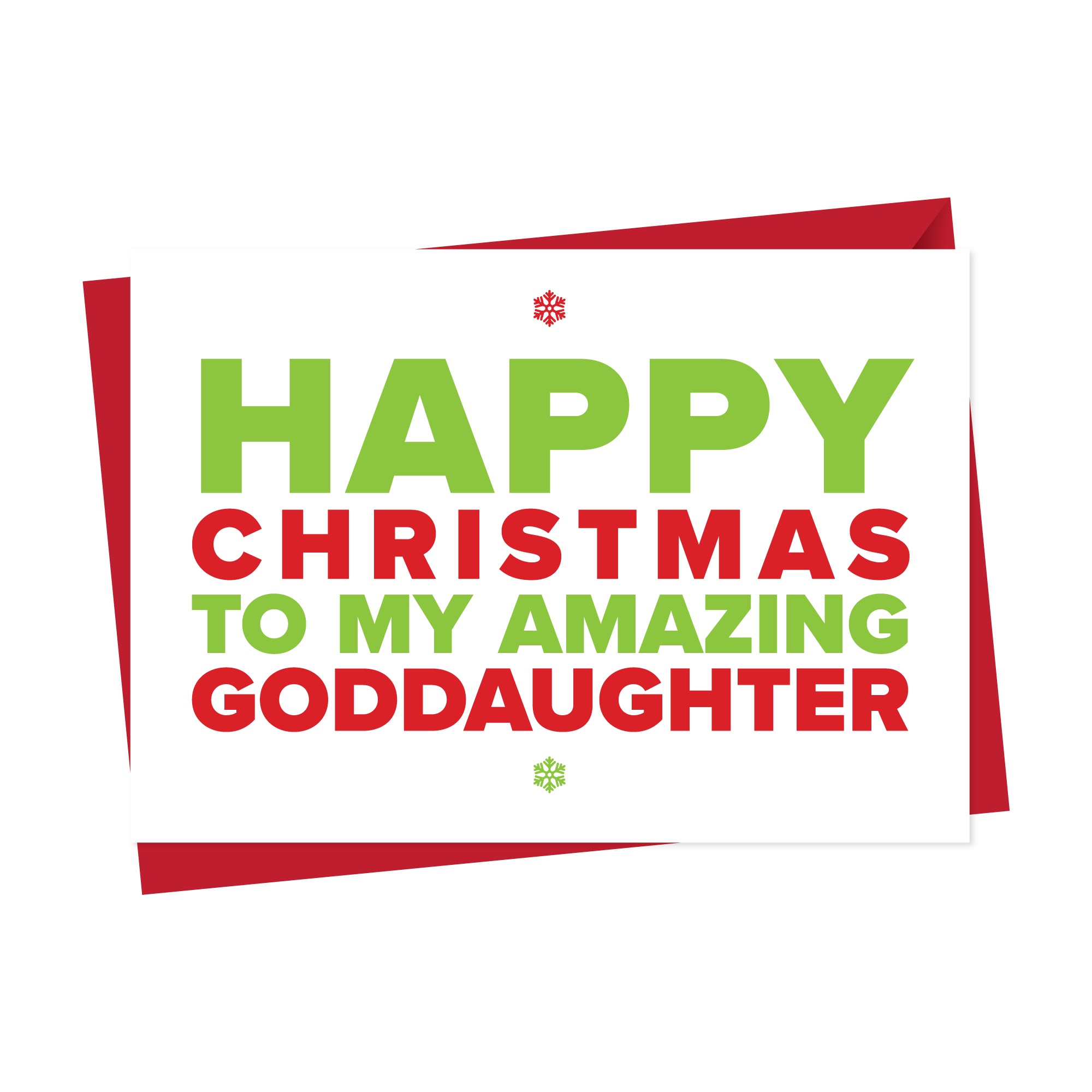 Christmas Card for An Amazing Goddaughter