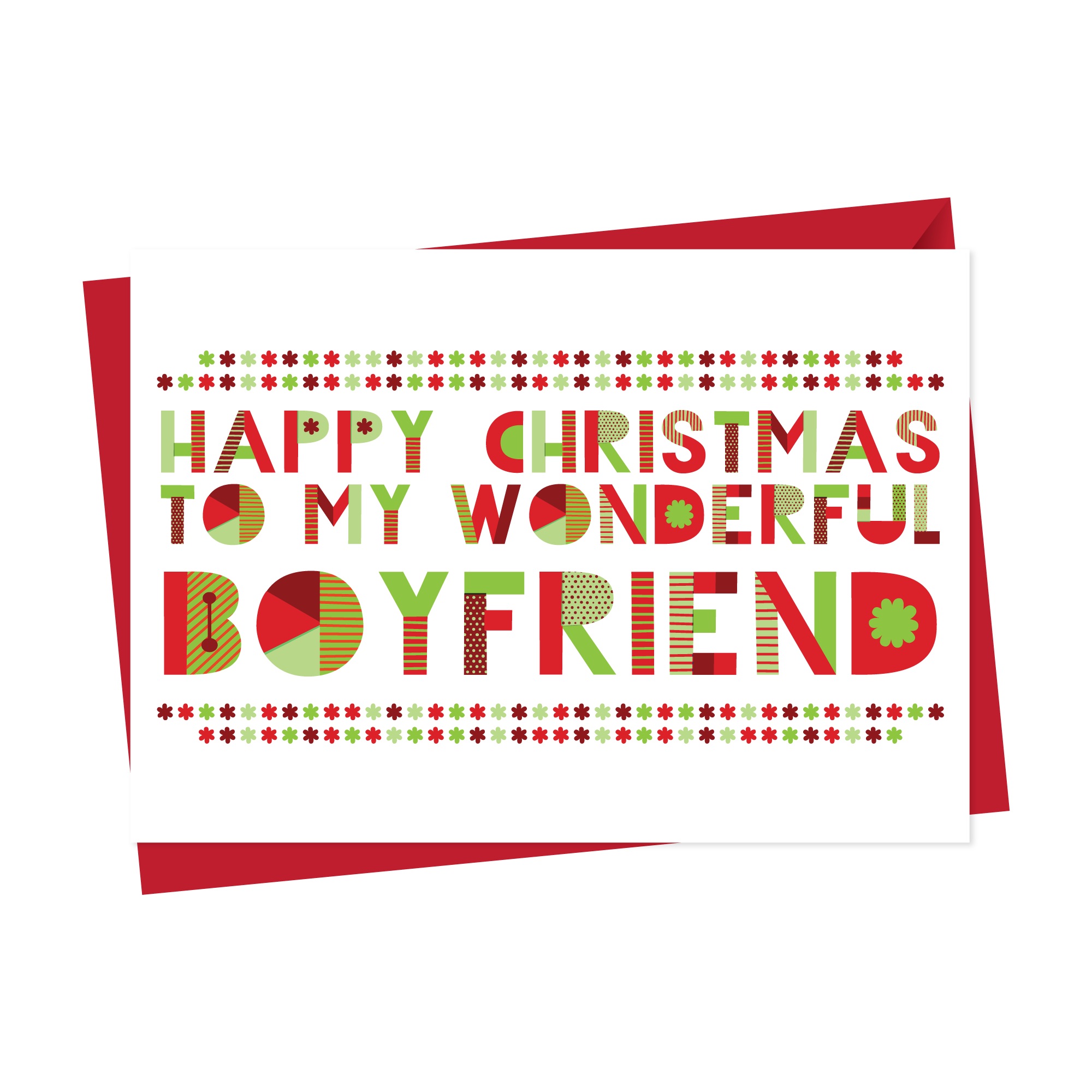 Wonderful Boyfriend Christmas Card