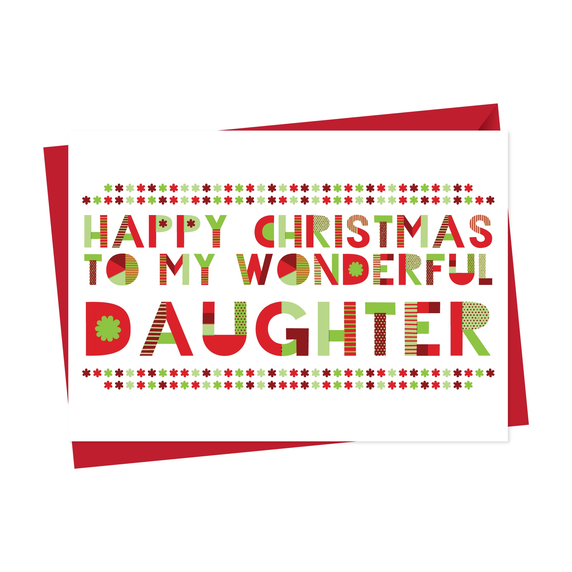 Wonderful Daughter Christmas Card