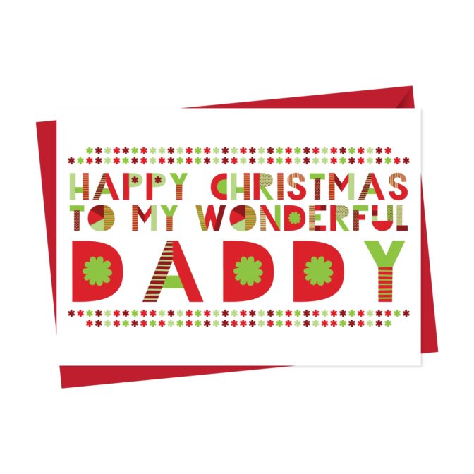 Wonderful Dad/Daddy/Father Christmas Card