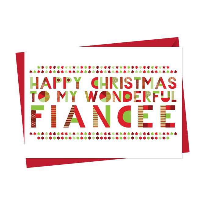 Wonderful Fiance or Fiancee Christmas Card