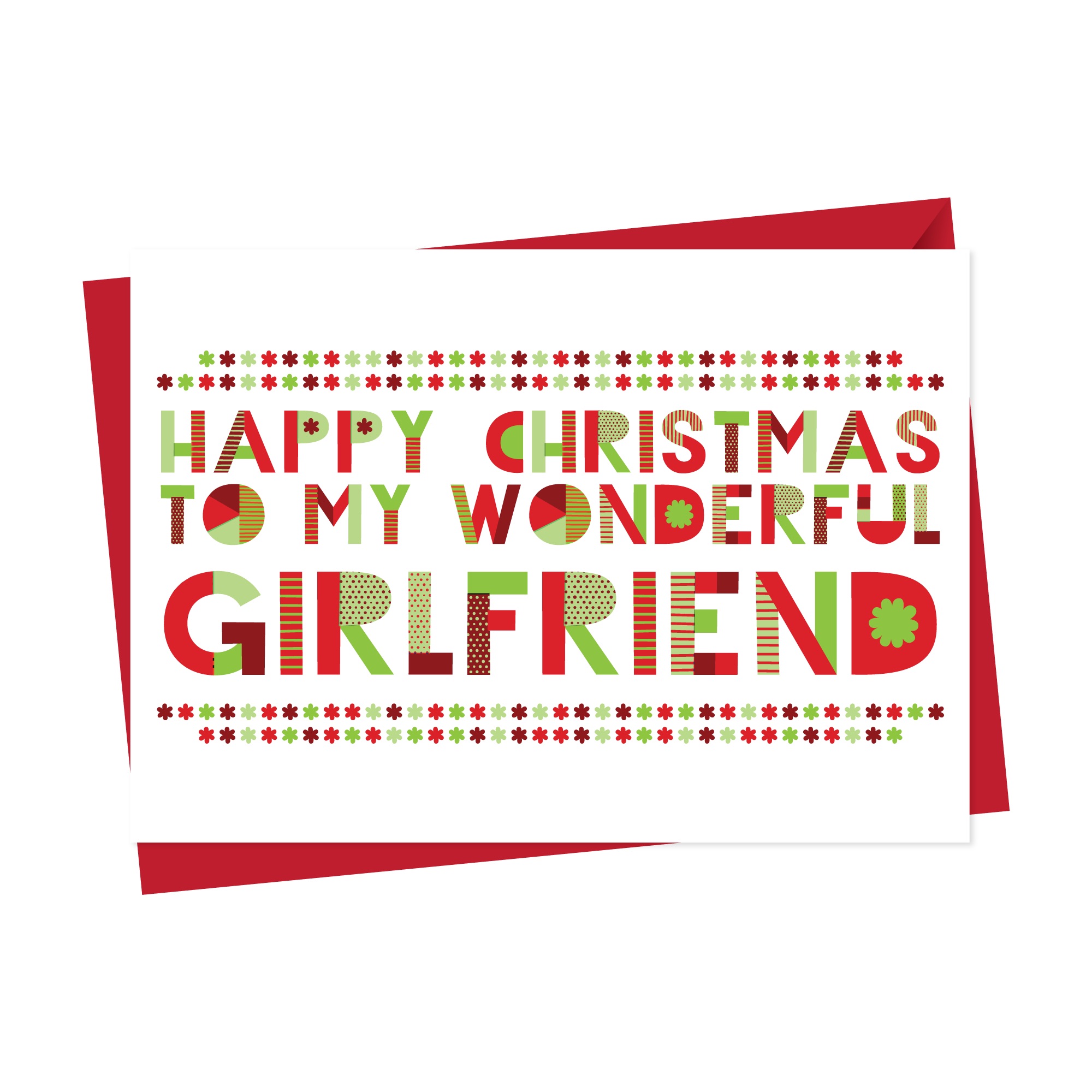 Wonderful Girlfriend Christmas Card