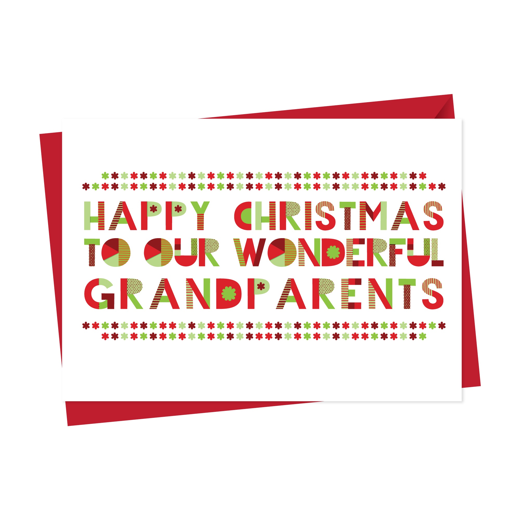 Wonderful Grandparents Christmas Card