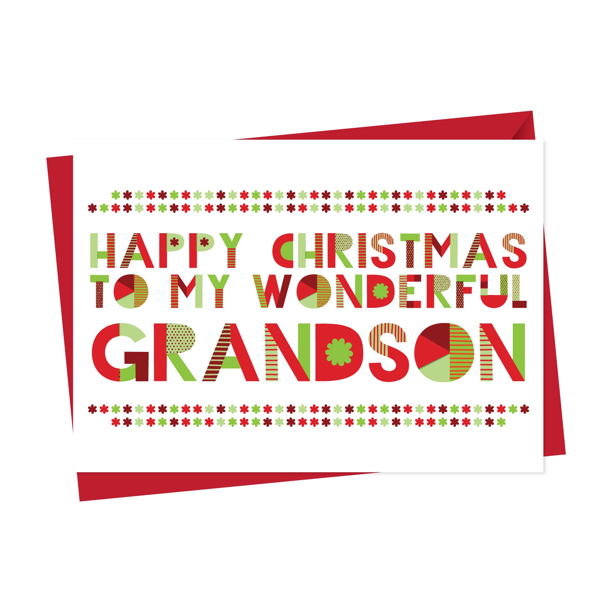 Wonderful Grandson Christmas Card
