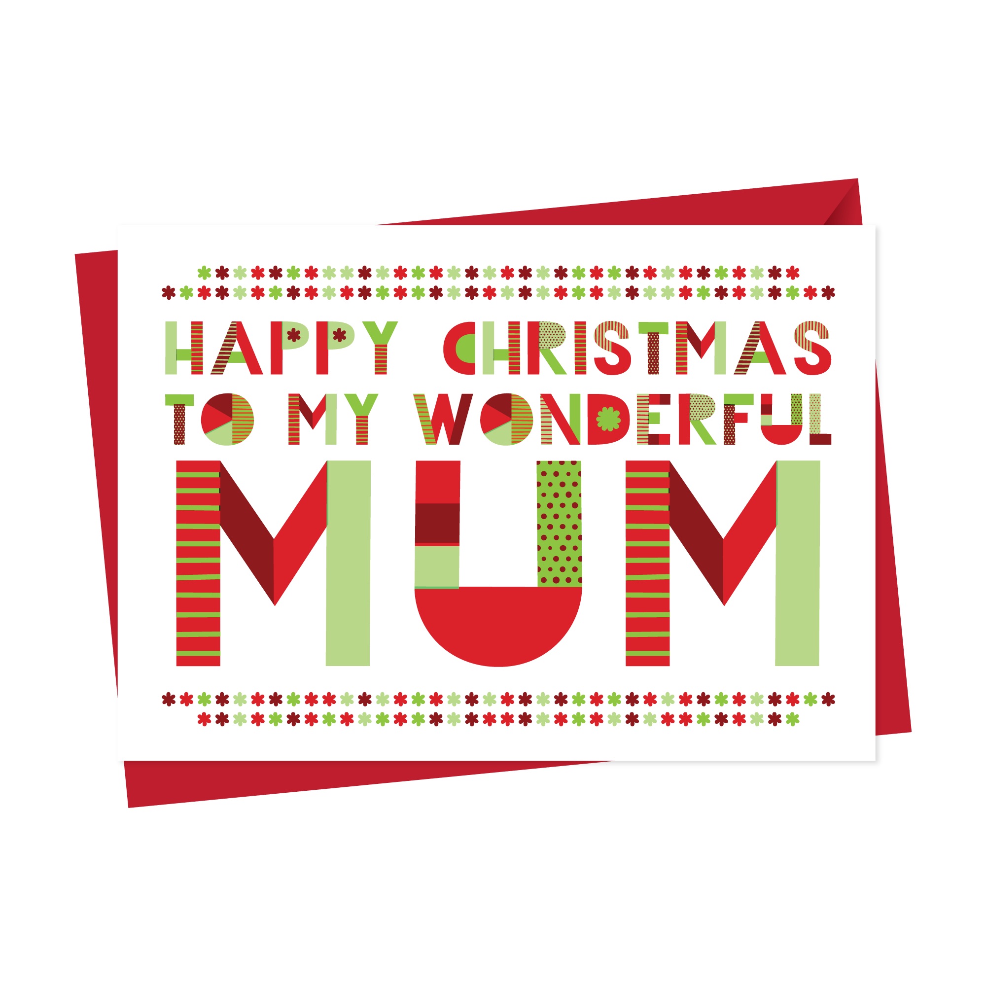 Wonderful Mum/Mummy/Mother Christmas Card