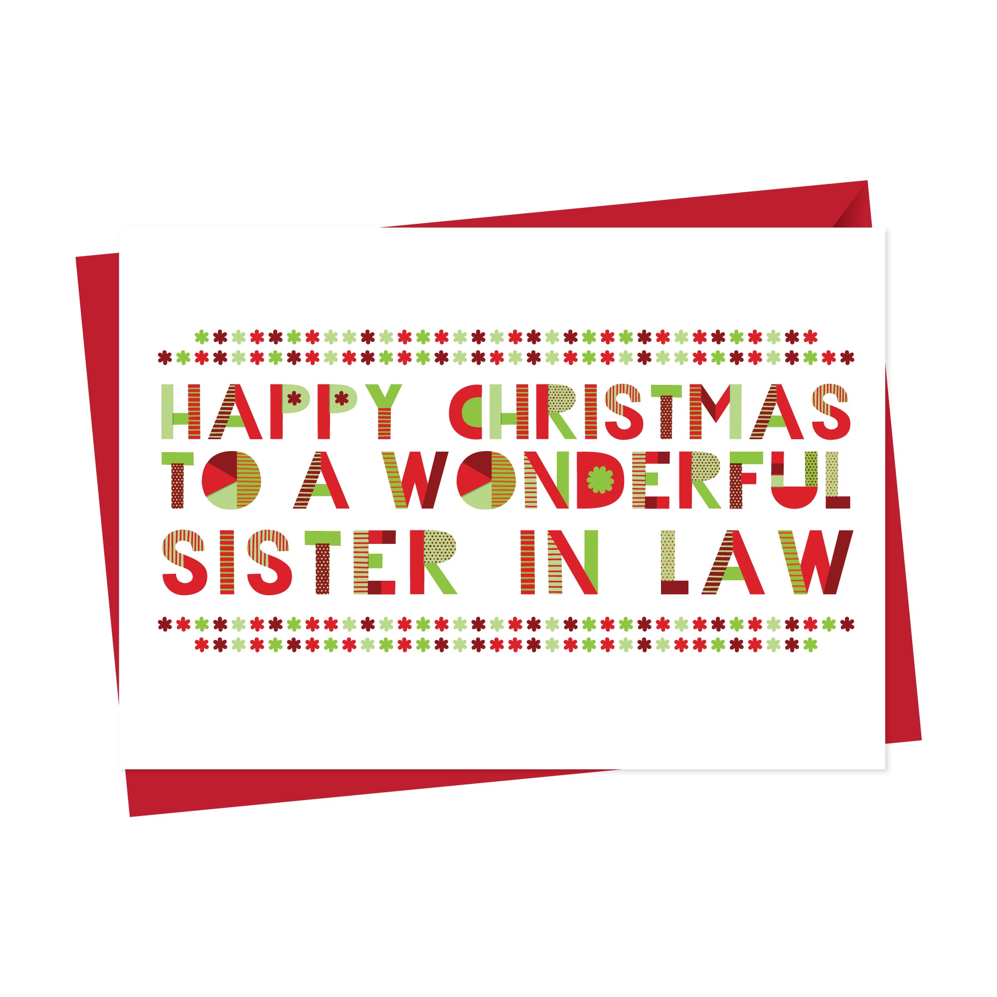 Wonderful Sister in Law Christmas Card