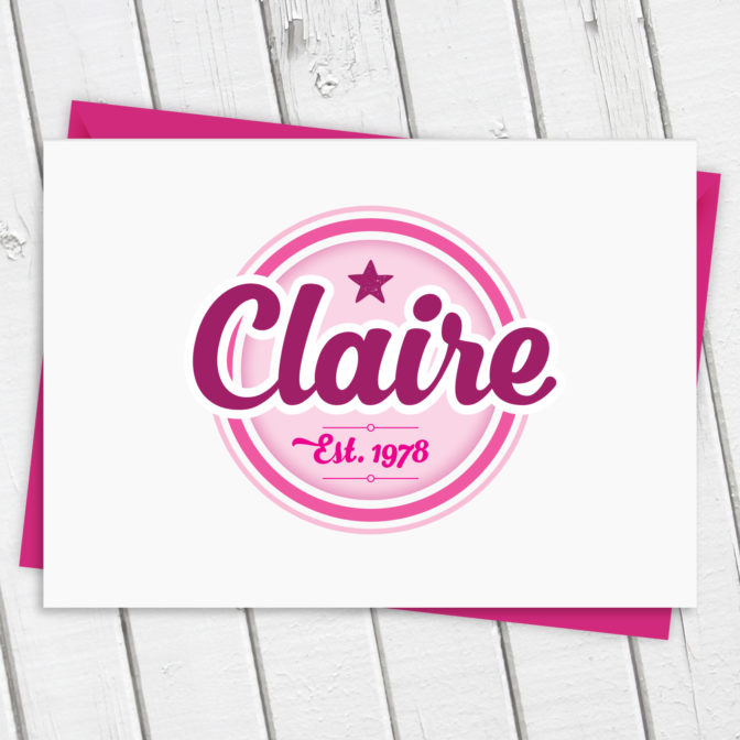 Personalised Logo Birthday Card