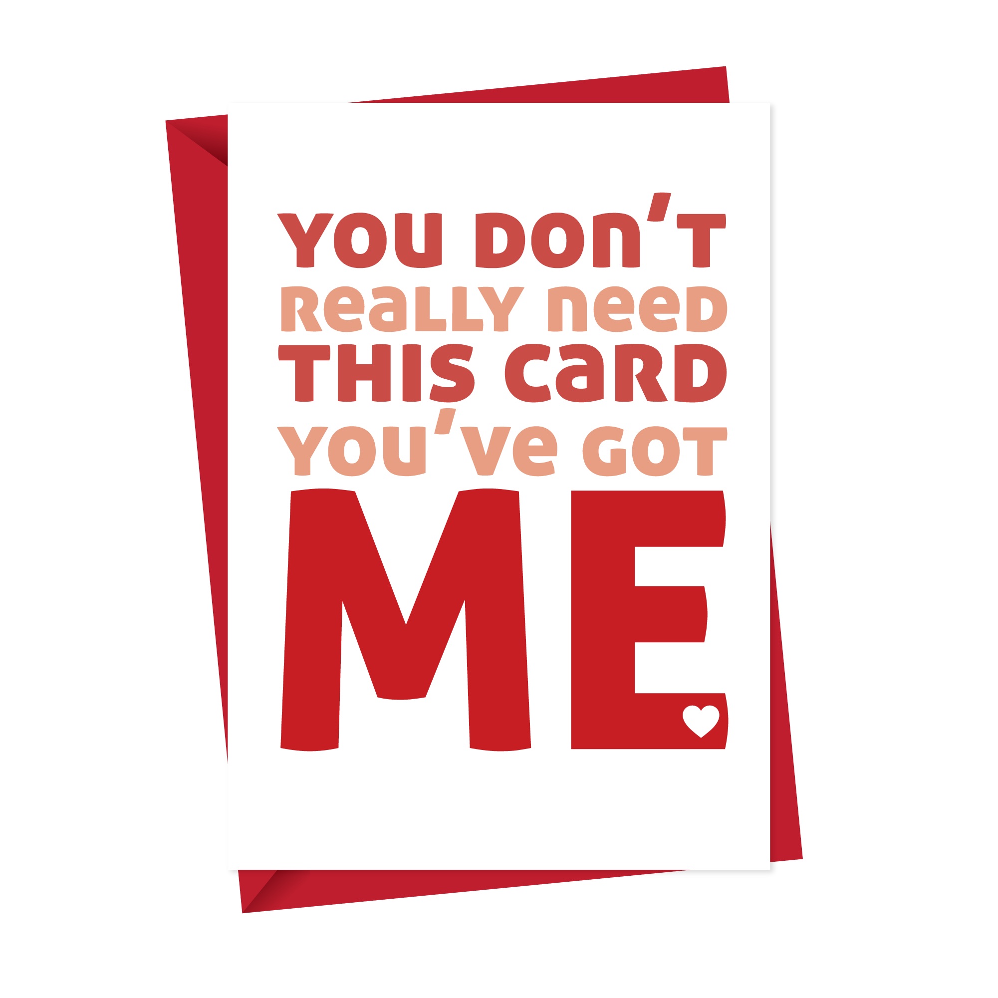 Don't Really Need This Card Funny Romantic Card