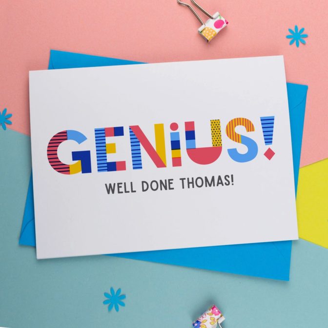 Genius Well Done Personalised Card