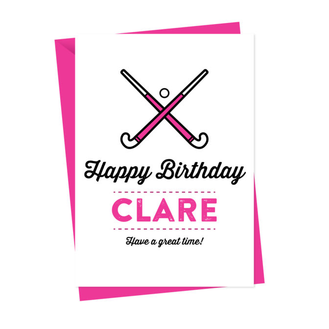 Hockey Birthday Card