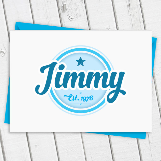 Personalised Logo Birthday Card