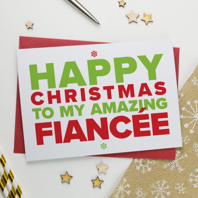 Christmas Card for An Amazing Fiance OR Fiancee