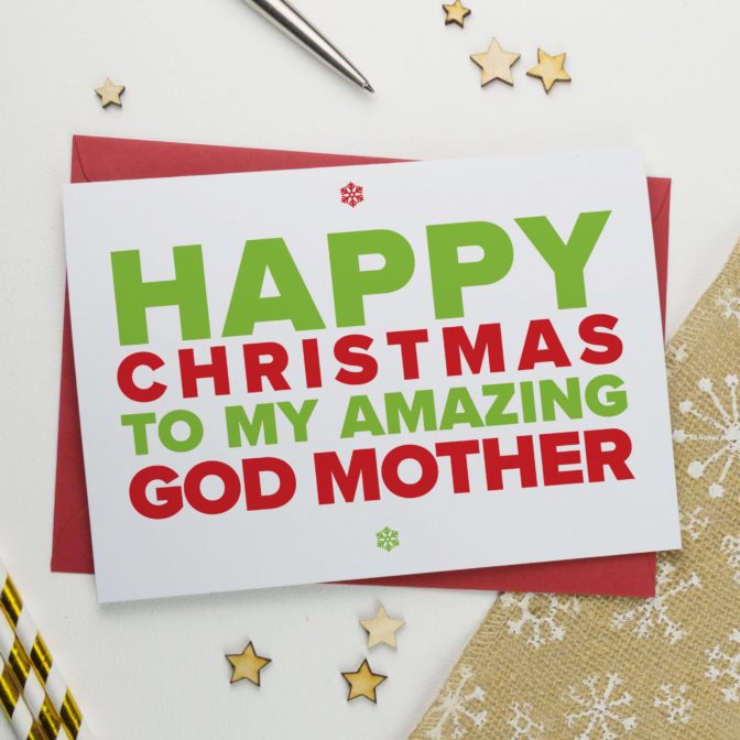 Christmas Card for An Amazing Godmother