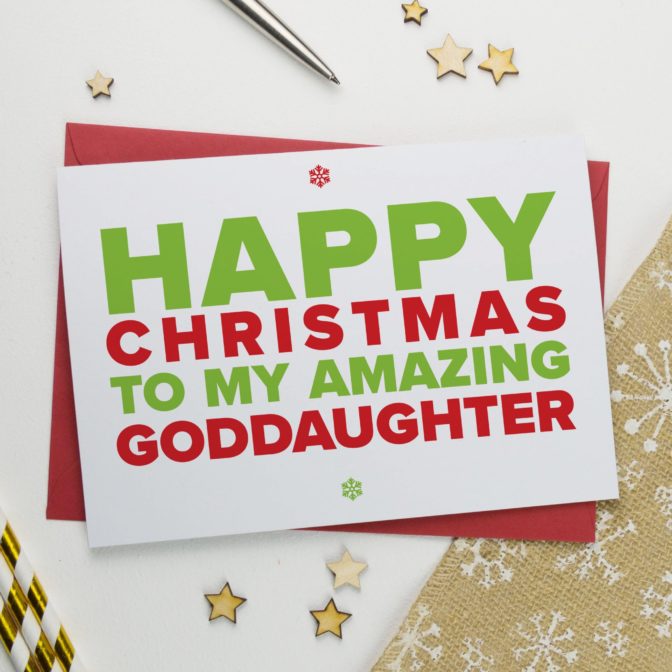 Christmas Card for An Amazing Goddaughter
