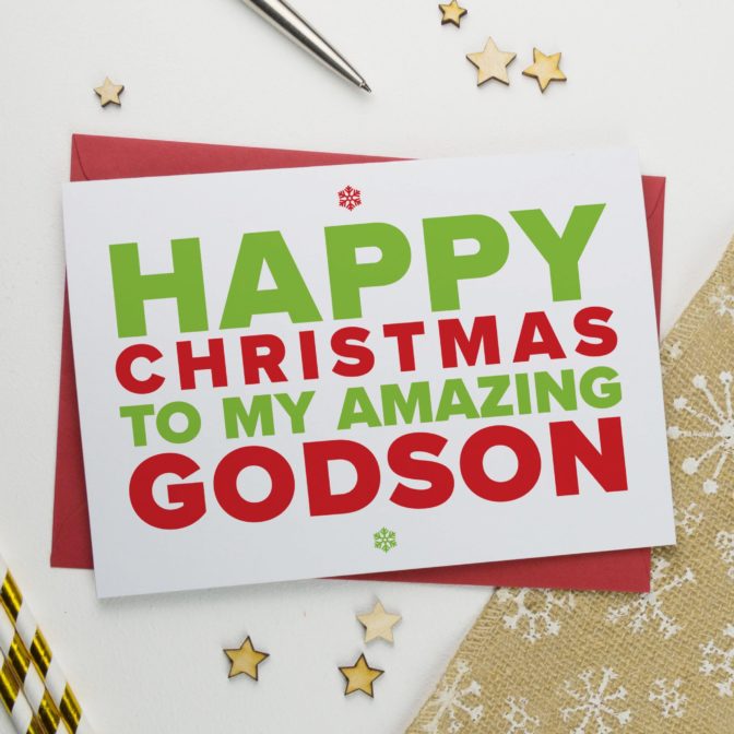 Christmas Card for An Amazing Godson
