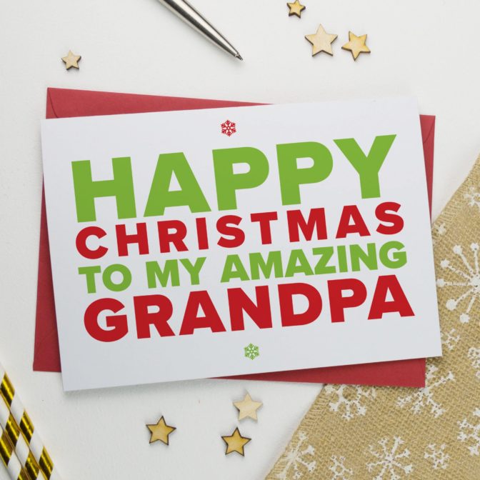 Christmas Card for An Amazing Grandad