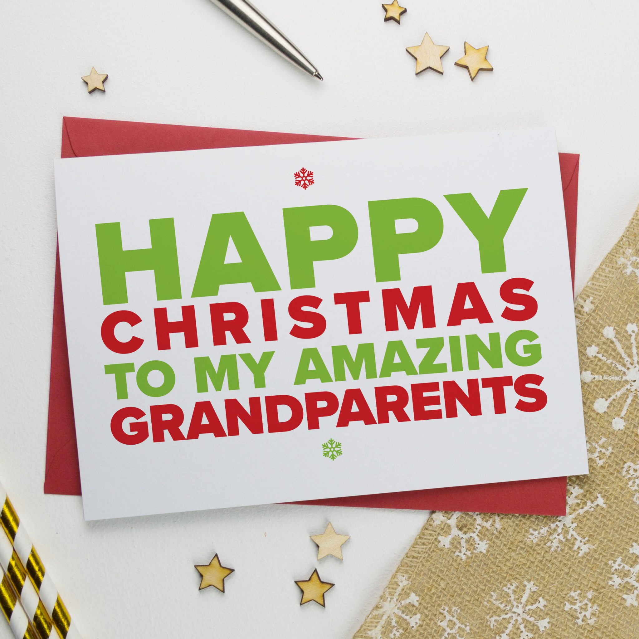 Christmas Card for An Amazing Grandparents Christmas Card for An Amazing Grandparents