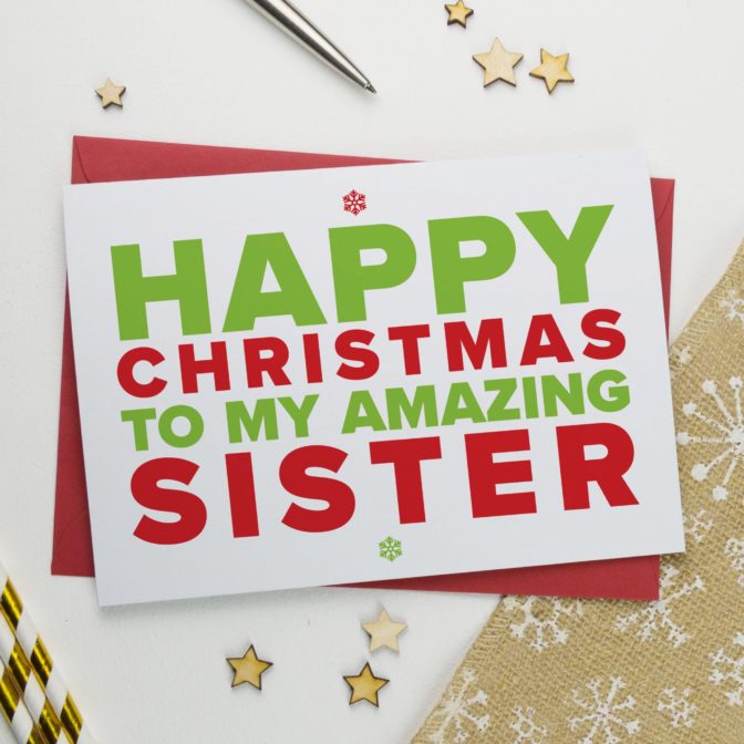 Christmas Card for An Amazing Sister