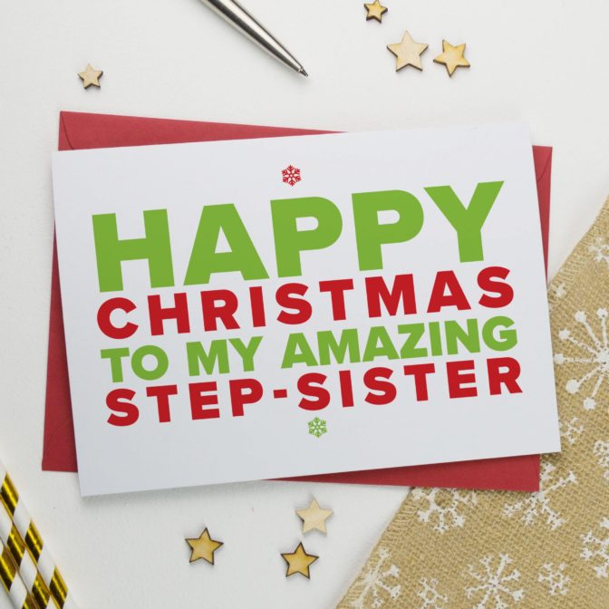 Christmas Card for An Amazing Step Sister