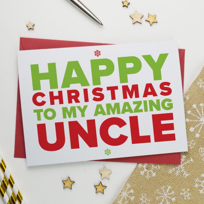 Christmas Card for An Amazing Uncle