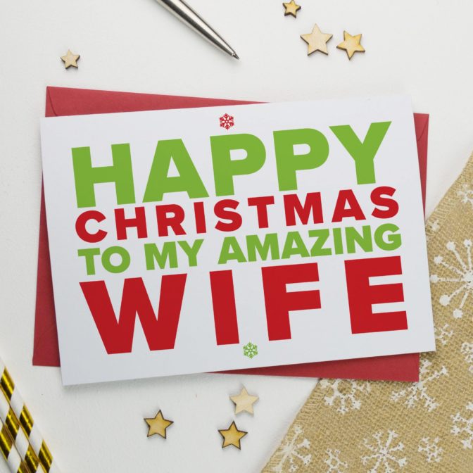 Christmas Card for An Amazing Wife