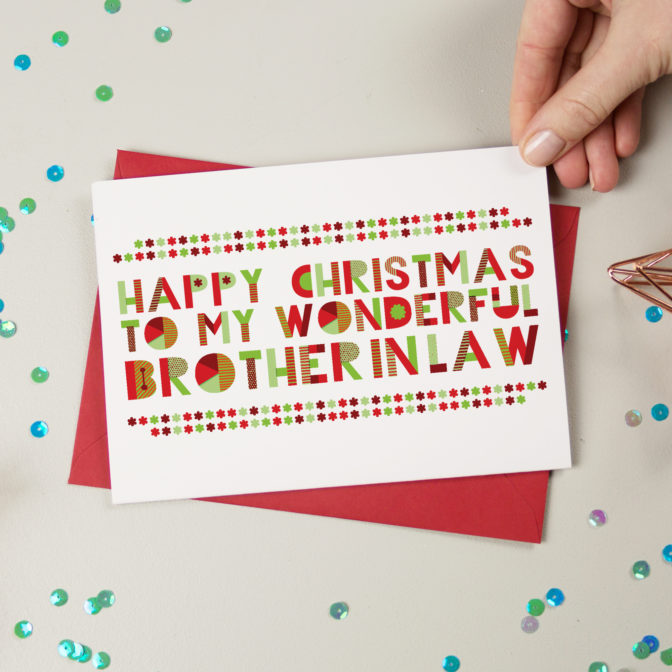 Wonderful Brother in Law Christmas Card
