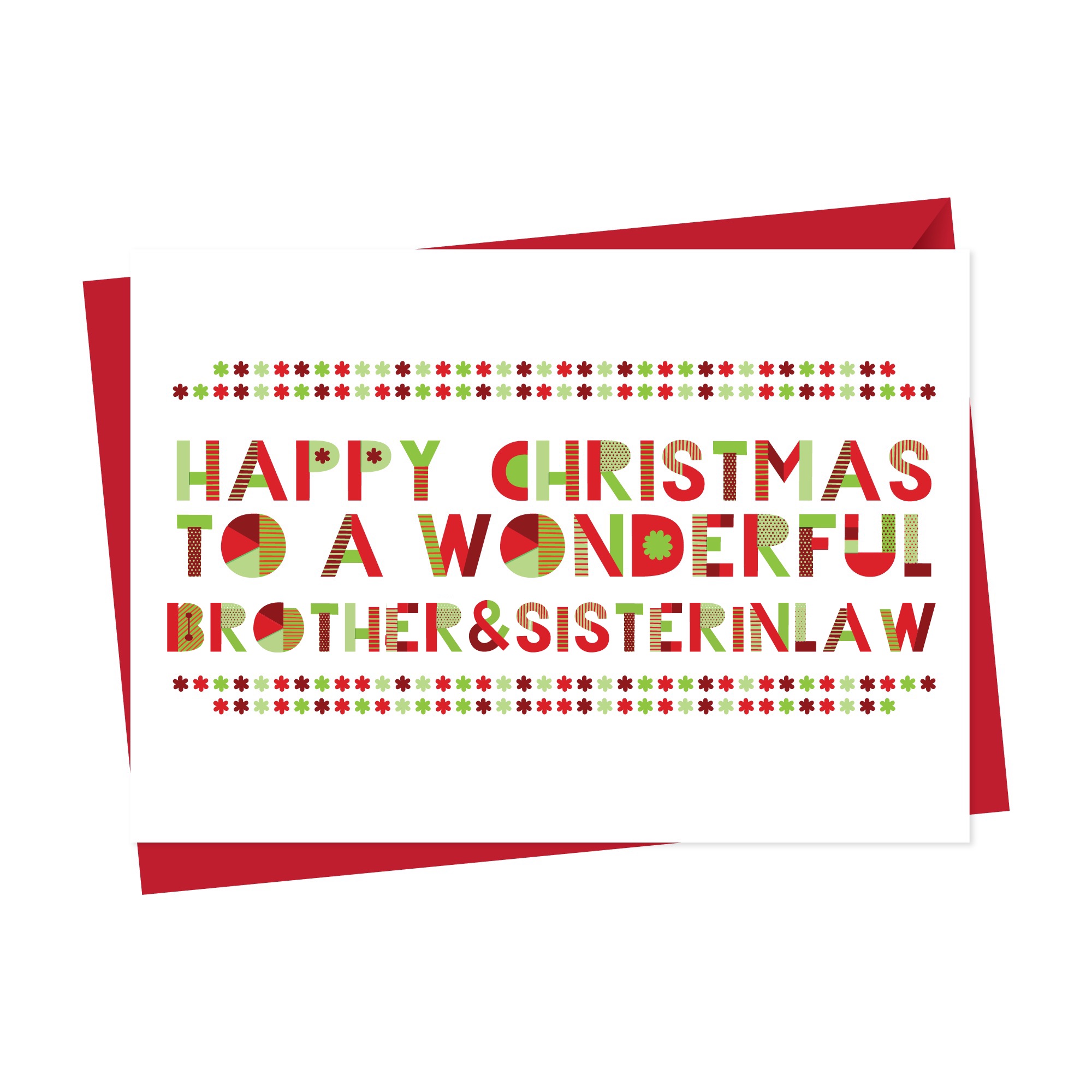 Wonderful Brother & Sister in Law Christmas Card