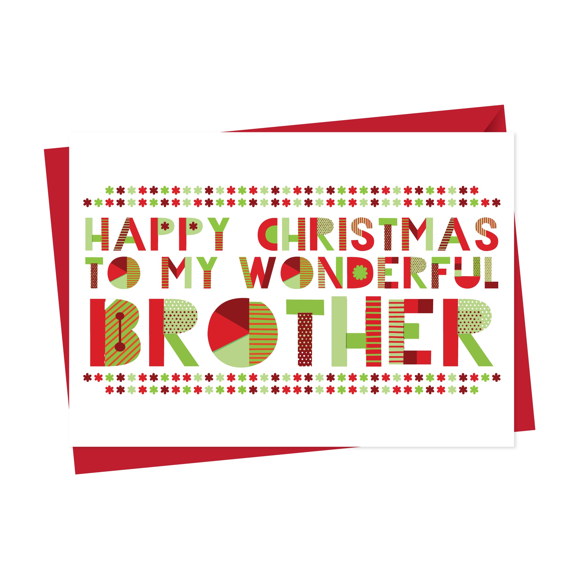 Wonderful Brother Christmas Card