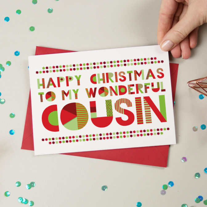 Wonderful Cousin Christmas Card