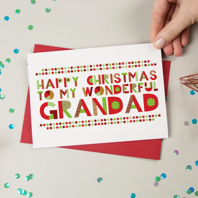 Wonderful Grandpa/Gramps/Grampy Christmas Card