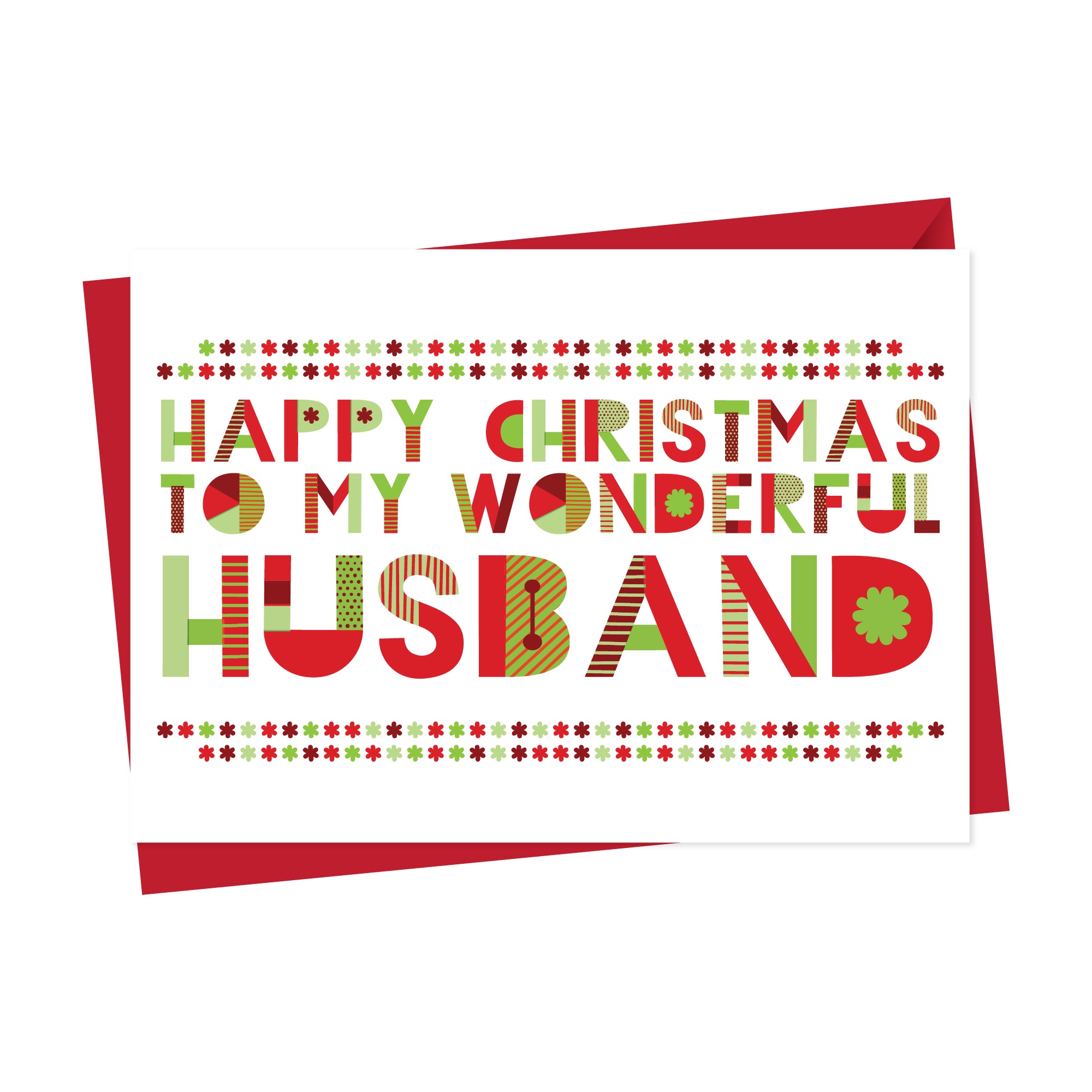 Wonderful Husband Christmas Card