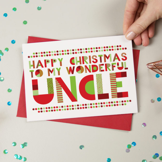 Wonderful Uncle Christmas Card