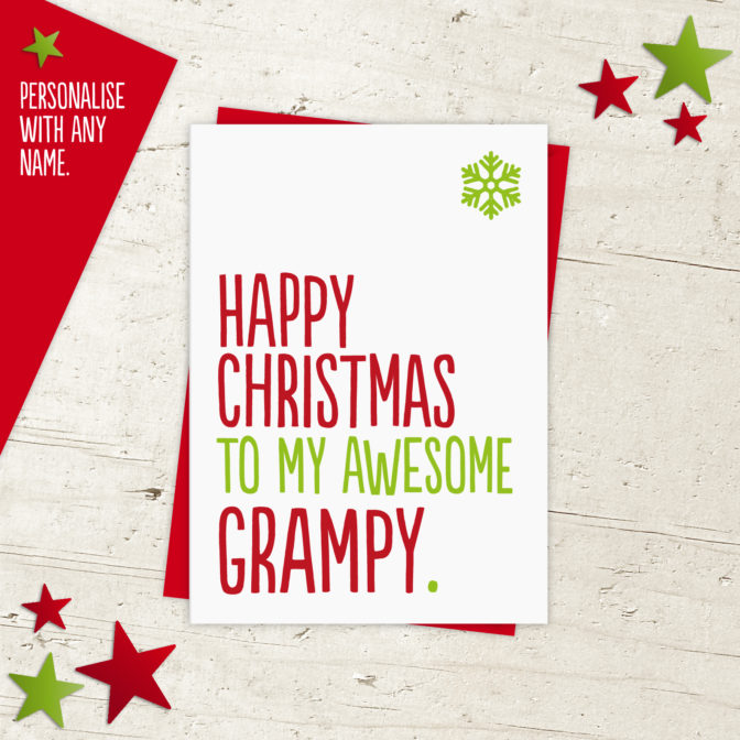 Personalised Christmas Card For Any Family Member