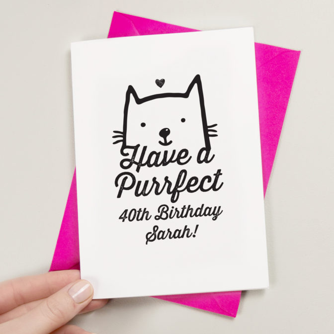 A Purrfect Birthday Card For Cat Lovers