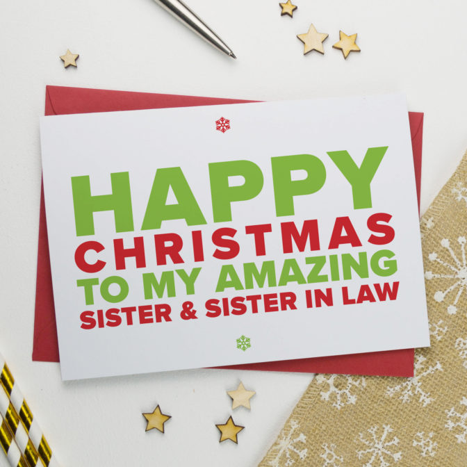 Christmas Card for An Amazing Sister and Sister in Law