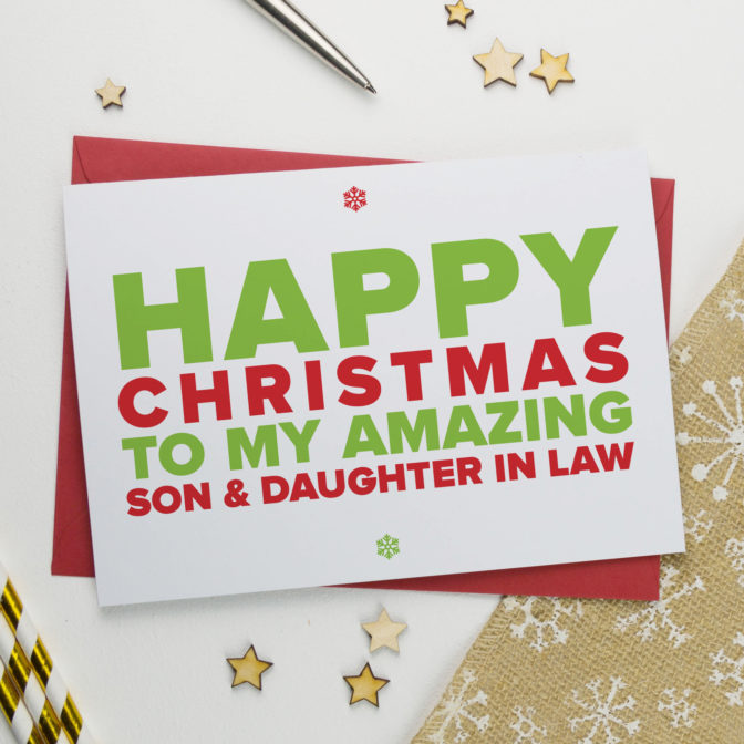 Christmas Card for An Amazing Son & Daughter in Law