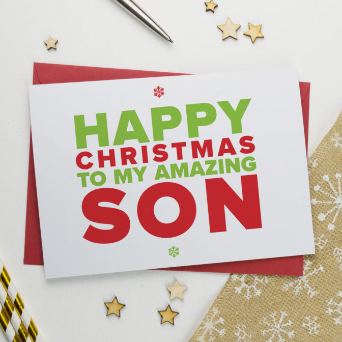 Christmas Card for An Amazing Son