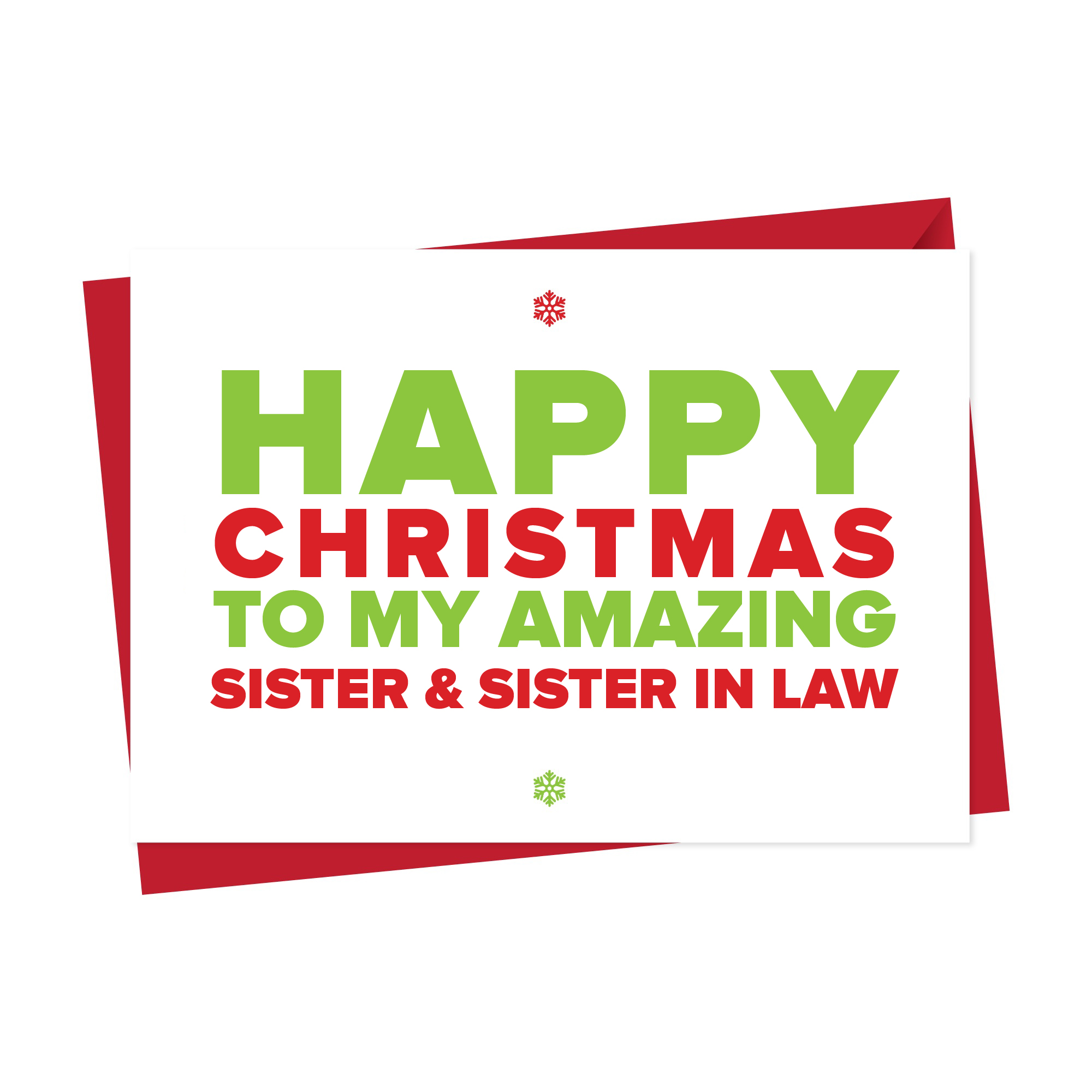 Christmas Card for An Amazing Sister and Sister in Law