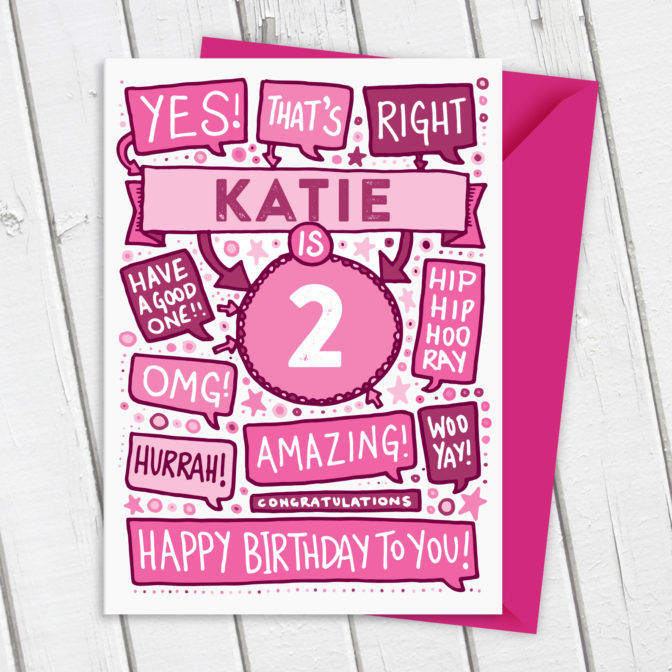 That's Right Birthday Personalised Illustrated Card